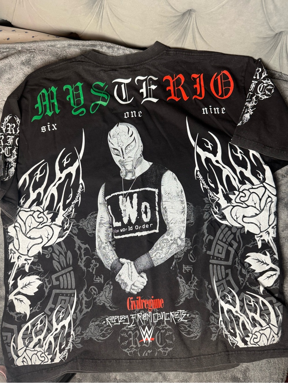 Civil regime x Mystério LWO Graphic Black Short-Sleeve Tee